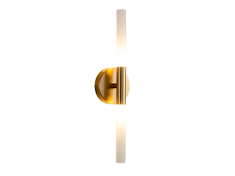 Luminária de parede em vidro com tira LED, modelo G9, ideal para quartos, salas de estar e hotéis.