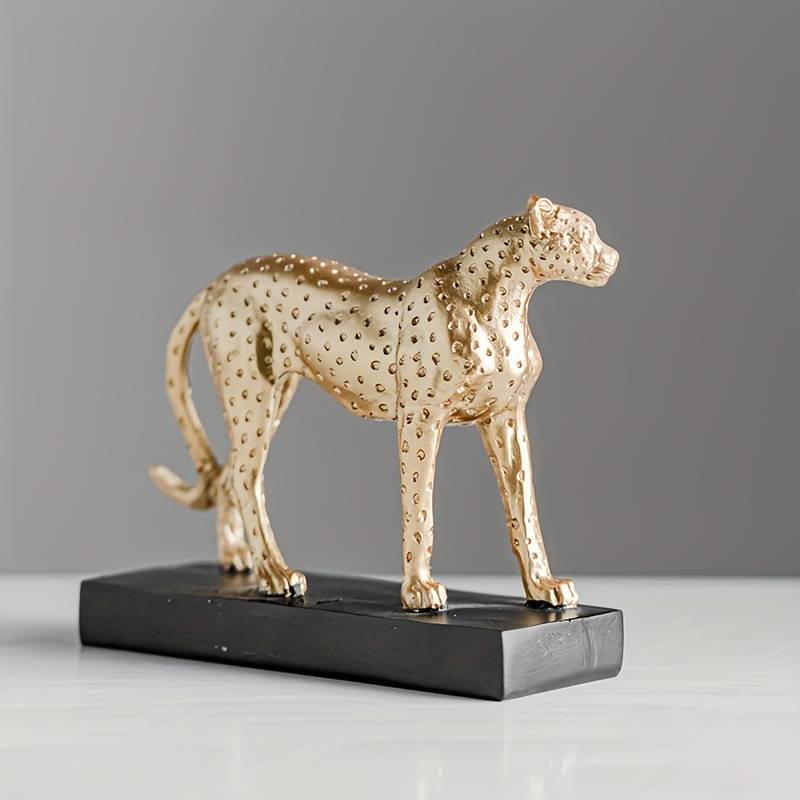 Leopardo Decorativo - Dourado