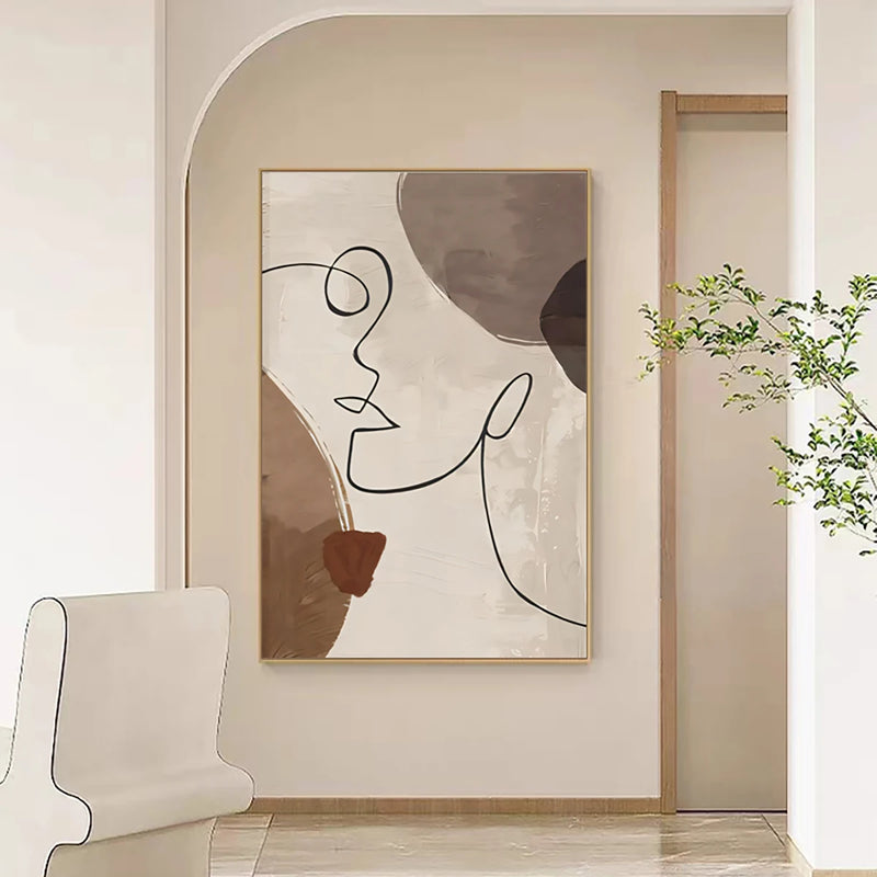 Poster - Linhas menina abstrato