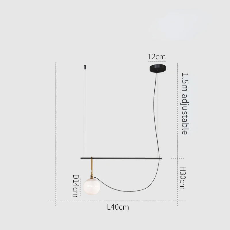 Luminária - Lustre Bola Minimalista