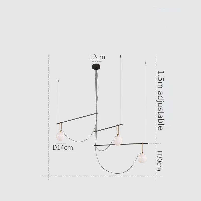 Luminária - Lustre Bola Minimalista