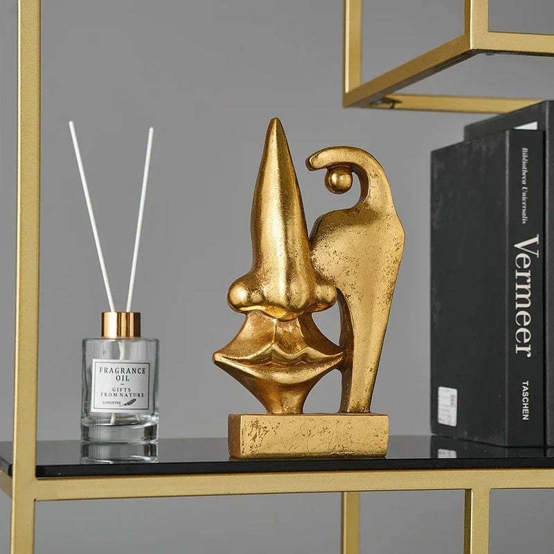 Rosto dourado - Abstrato