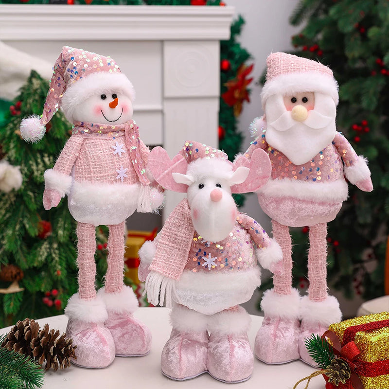 Natal - Bonecos de Neve com Lantejoulas