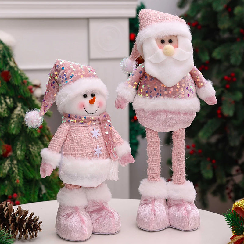 Natal - Bonecos de Neve com Lantejoulas