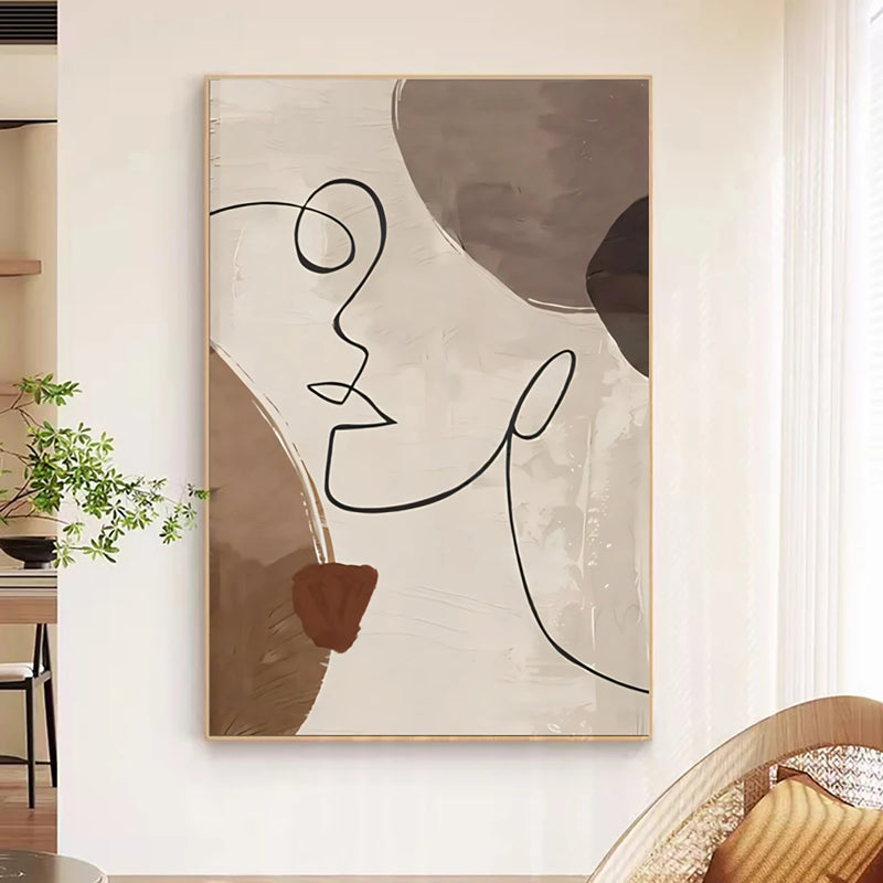 Poster - Linhas menina abstrato
