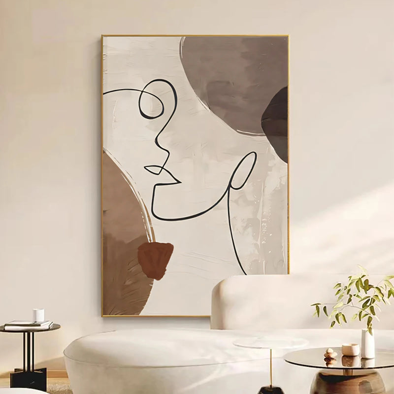 Poster - Linhas menina abstrato