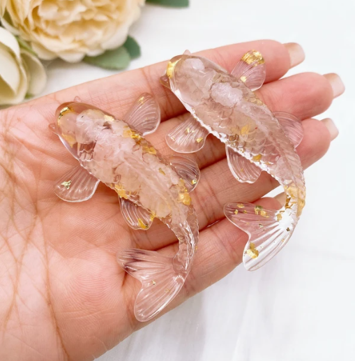 Peixe decorativo - Rose Quartz