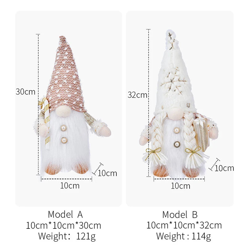 Natal - Gnomos em Peluche com LED
