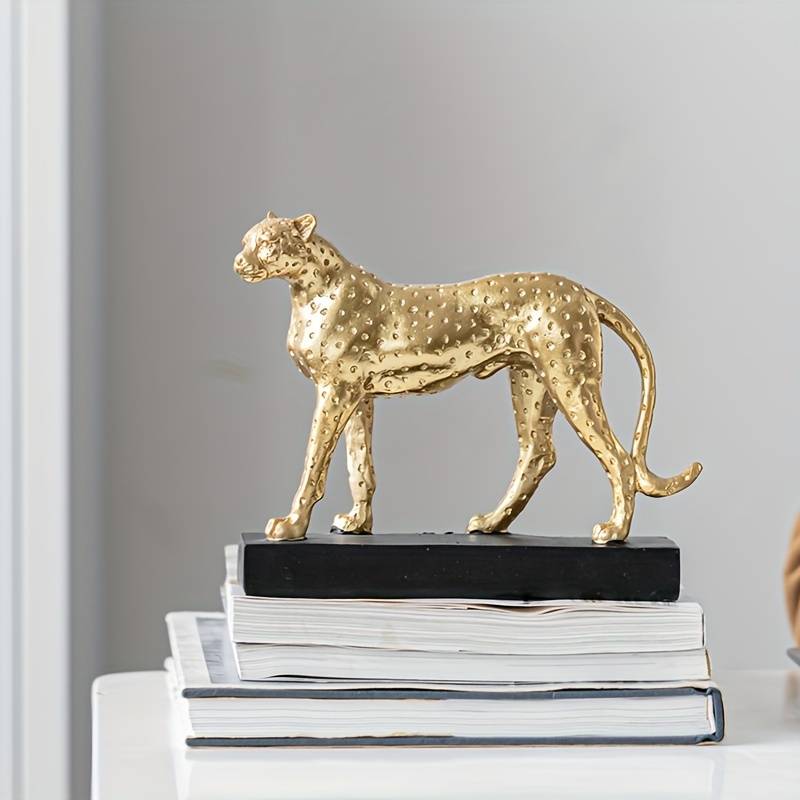 Leopardo Decorativo - Dourado