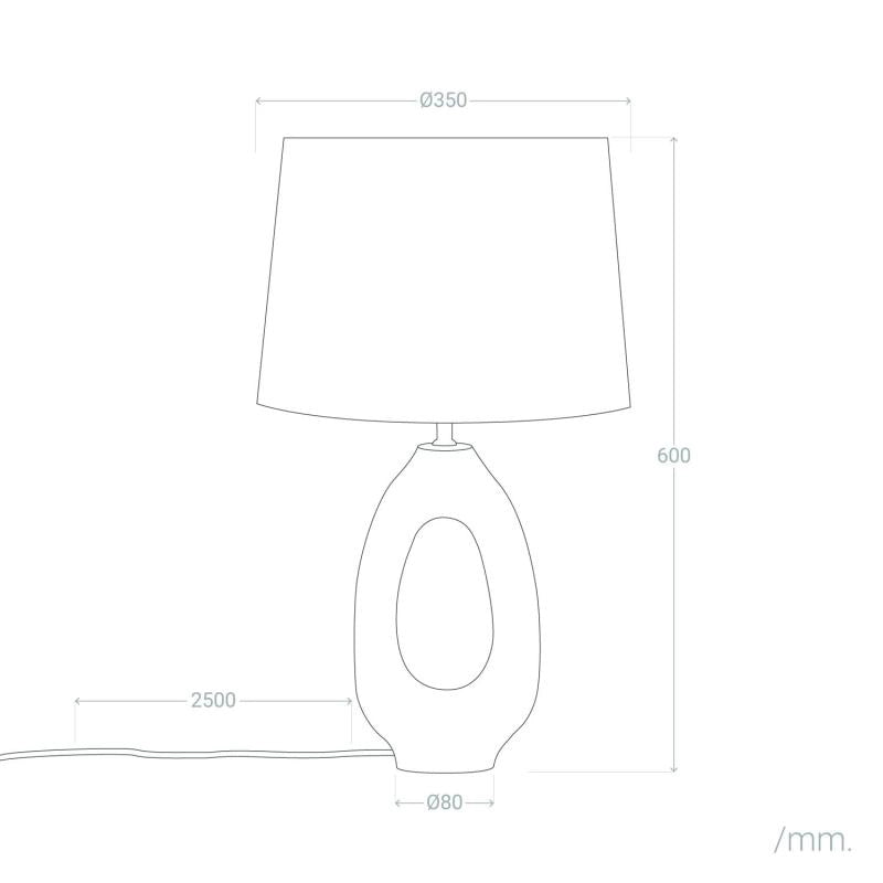 Candeeiro de Mesa Madeira Elegance Black