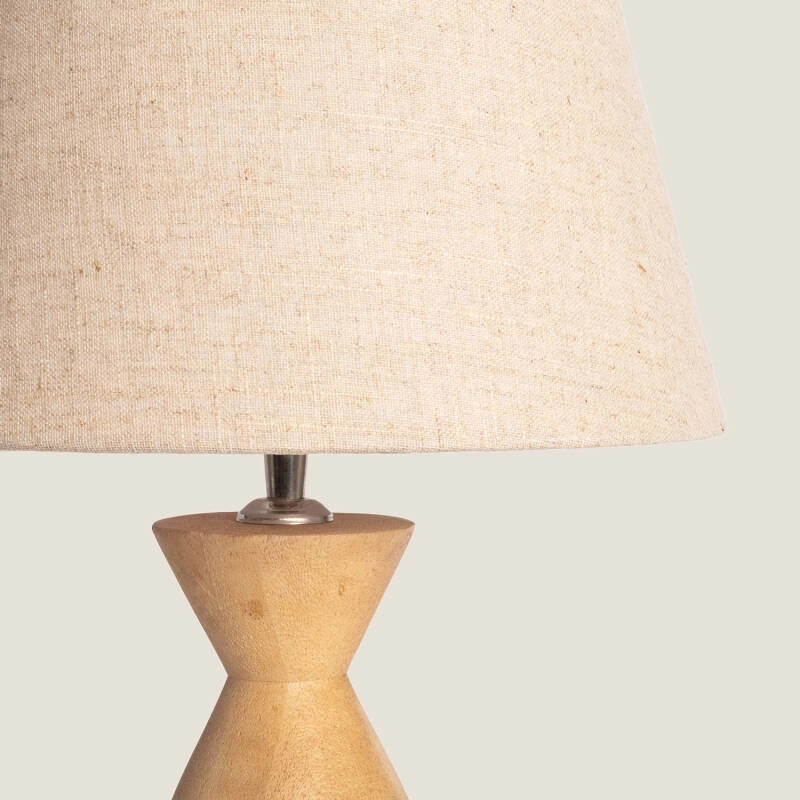 Candeeiro de Mesa Madeira Akesh II