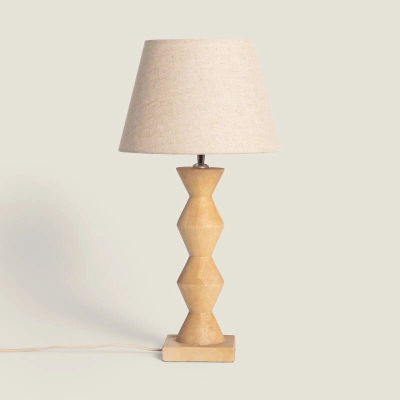 Candeeiro de Mesa Madeira Akesh II
