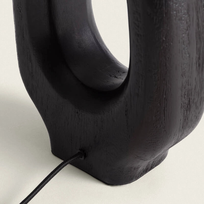 Candeeiro de Mesa Madeira Elegance Black