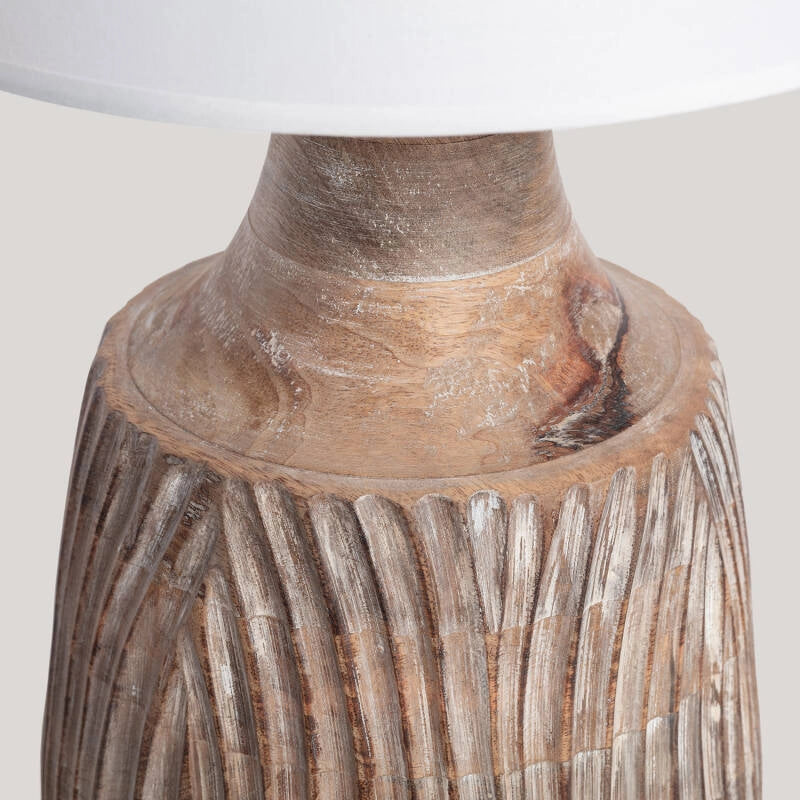 Candeeiro de Mesa Tanmay Wood ILUZZIA