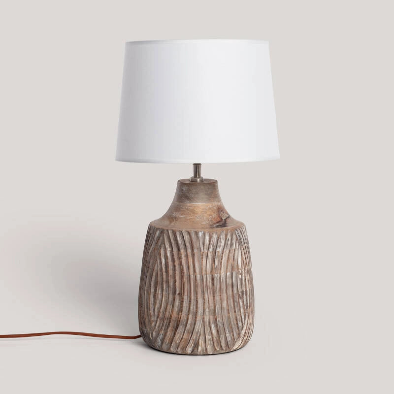 Candeeiro de Mesa Tanmay Wood ILUZZIA